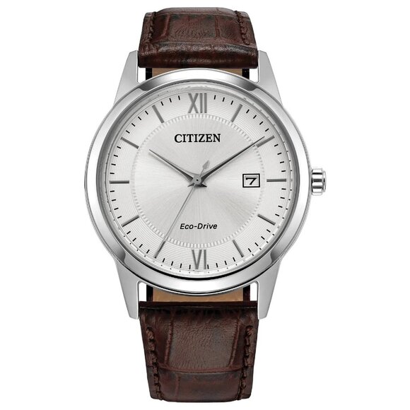 Citizen Men's Classic Date Indicator Eco-Drive Brown Watch 40MM AW1780-25A - Picture 1 of 4